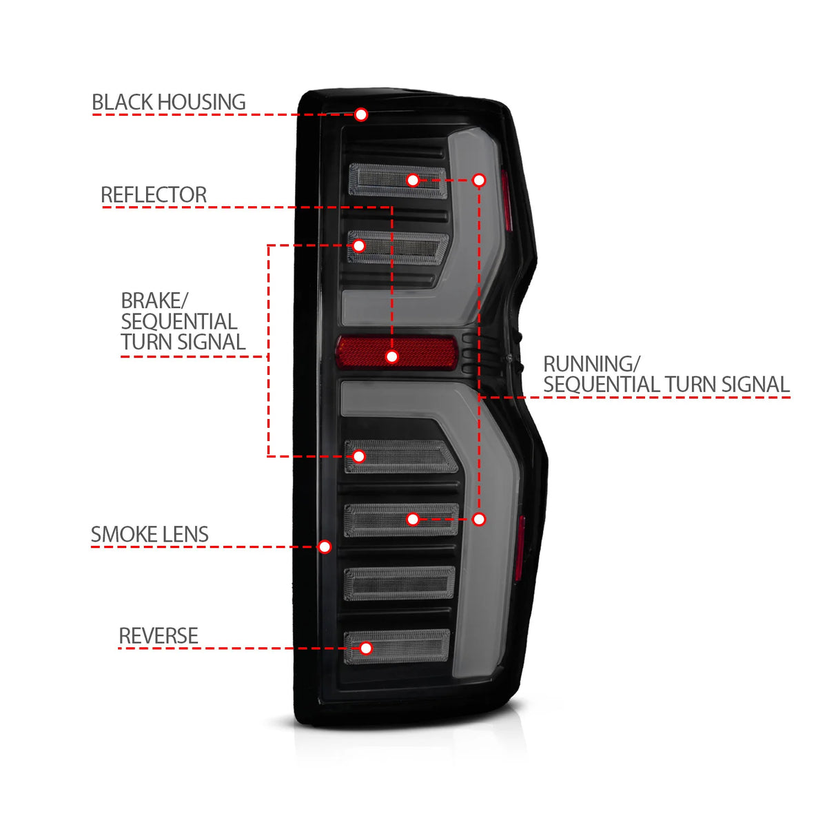 ANZO FULL LED TAILIGHTS [23+ COLORADO] – Level Up Suspension