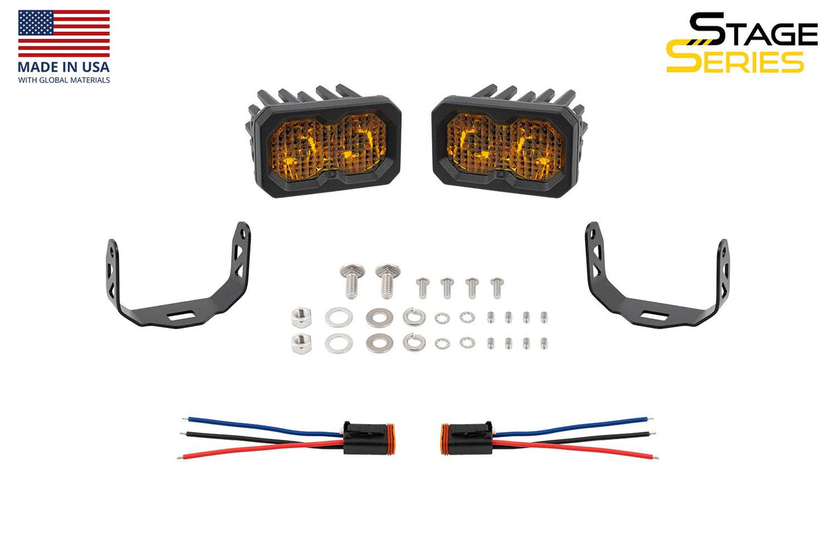 Diode Dynamics DD SSC2 Pod - Pro / Yellow / Driving / Surface / Amber BL / Pair (DD6404P) main image 0