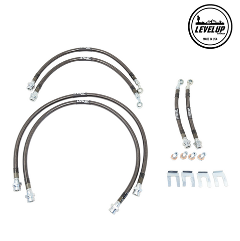Level Up Suspension Stainless Steel Braided Brake Lines [Colorado & ZR2]