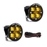 Baja Designs Squadron-R SAE Black LED Auxiliary Light Pod [Amber]
