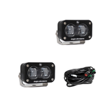 Baja Designs S2 SAE Black LED Auxiliary Light Pod [Clear]