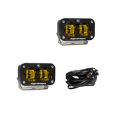 Baja Designs S2 SAE Black LED Auxiliary Light Pod [Amber]