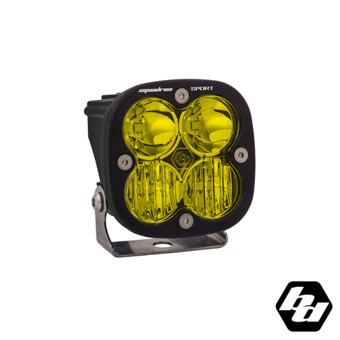 Baja Designs Squadron Sport Black LED Auxiliary Light Pod [Amber]
