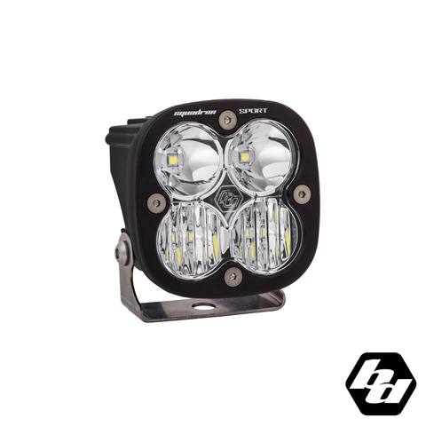 Baja Designs Squadron Sport Black LED Auxiliary Light Pod [Clear]