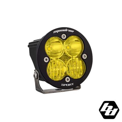 Baja Designs Squadron-R Sport Black LED Auxiliary Light Pod [Amber]