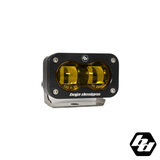 Baja Designs S2 SAE Black LED Auxiliary Light Pod [Amber]