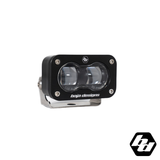 Baja Designs S2 SAE Black LED Auxiliary Light Pod [Clear]