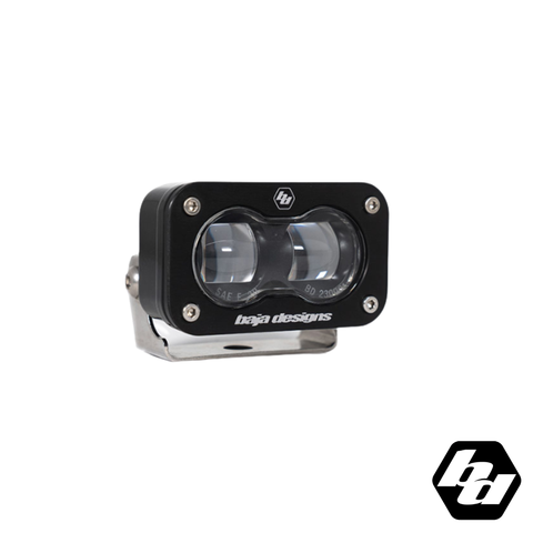 Baja Designs S2 SAE Black LED Auxiliary Light Pod [Clear]