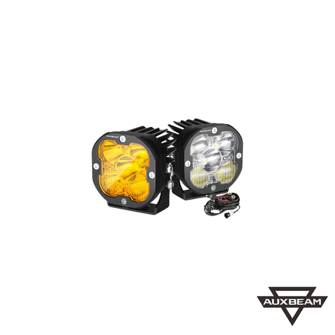 AuxBeam XP-ULTRA Series 3 In LED Pods Amber&White Offroad Lights