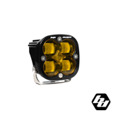 Baja Designs Squadron SAE Black LED Auxiliary Light Pod [Amber]