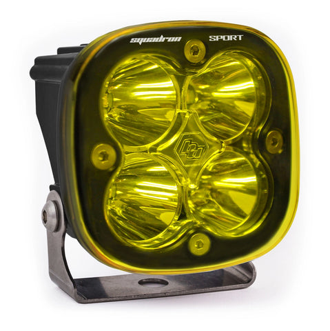 Baja Designs Squadron Sport Black LED Auxiliary Light Pod [Amber]
